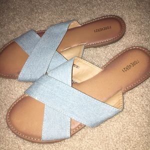 Denim slides!!